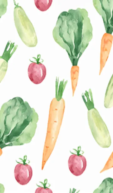 [LINE着せ替え] 【シンプル】お野菜の着せかえ#45の画像1