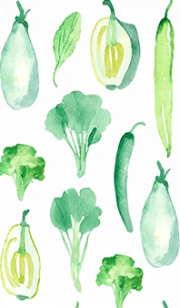 [LINE着せ替え] 【シンプル】お野菜の着せかえ#46の画像1