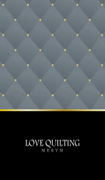 [LINE着せ替え] LOVE QUILTING -chic cool gray-の画像1