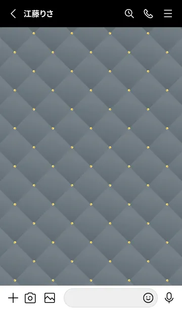 [LINE着せ替え] LOVE QUILTING -chic cool gray-の画像2