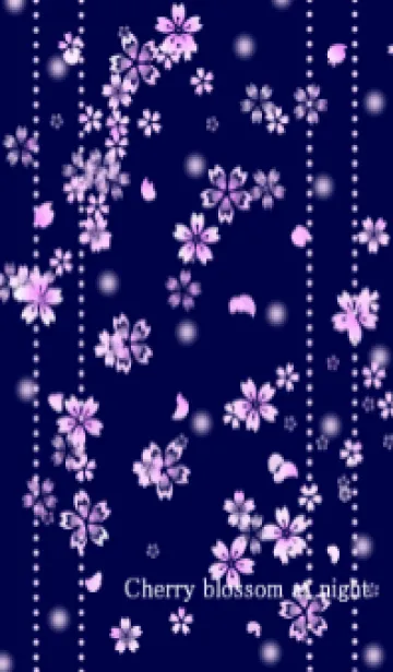 [LINE着せ替え] 和-夜桜-の画像1