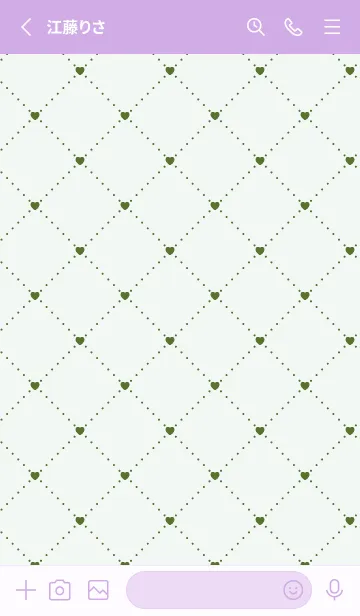 [LINE着せ替え] ハート レース .90の画像2