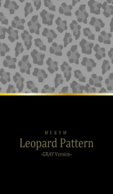 [LINE着せ替え] Leopard Pattern BLACK GRAY 12の画像1