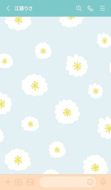 [LINE着せ替え] 白い花 舞う27の画像2