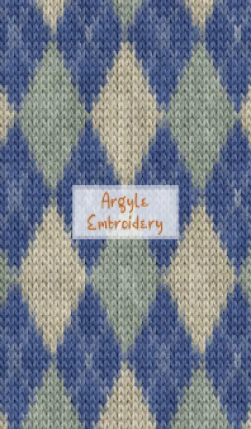 [LINE着せ替え] Argyle Embroidery 57の画像1