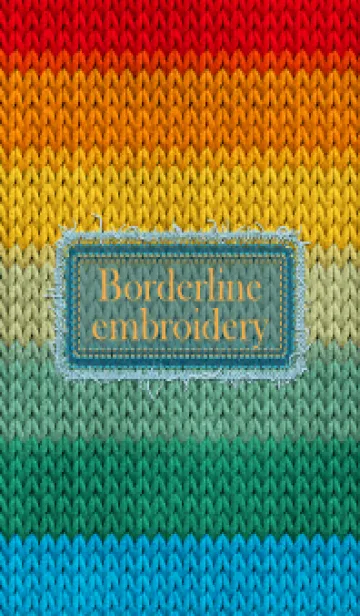 [LINE着せ替え] Borderline embroidery 85の画像1