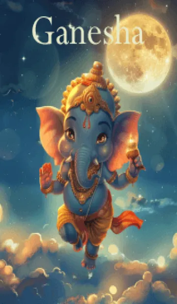 [LINE着せ替え] Cute Ganesha gives blessings, wealth(JP)の画像1