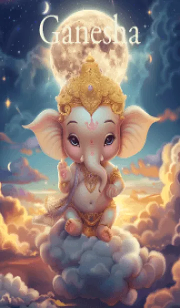 [LINE着せ替え] Ganesha cute, wealthy, rich, rich.(JP)の画像1