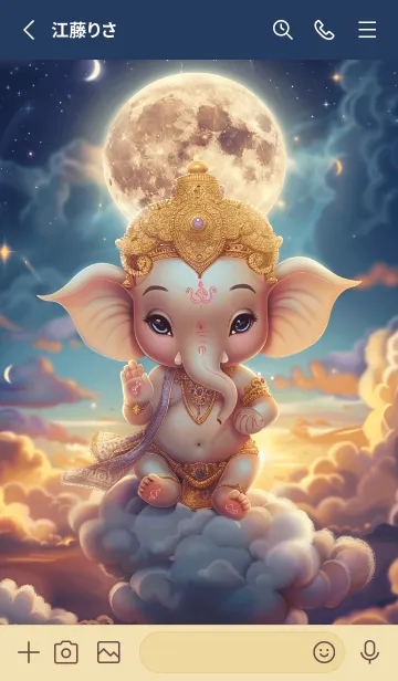 [LINE着せ替え] Ganesha cute, wealthy, rich, rich.(JP)の画像2