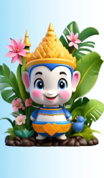 [LINE着せ替え] Thai style dolls (JP)の画像1