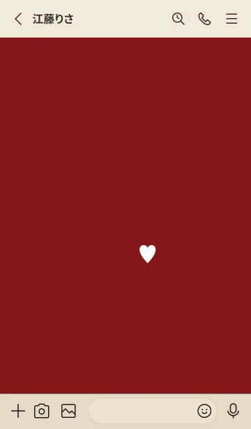 [LINE着せ替え] ボルドー。大人ハート。の画像2