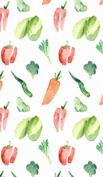 [LINE着せ替え] 【シンプル】お野菜の着せかえ#49の画像1