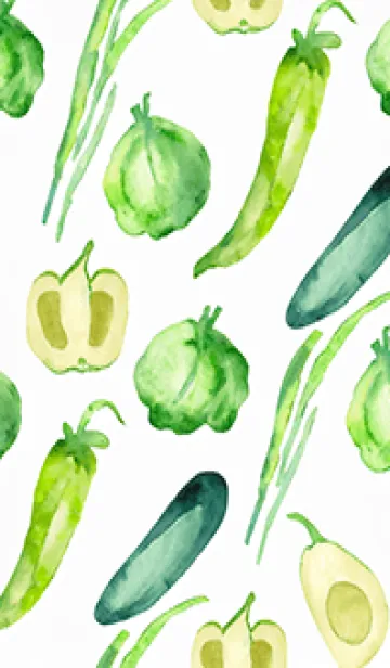 [LINE着せ替え] 【シンプル】お野菜の着せかえ#50の画像1