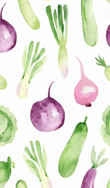 [LINE着せ替え] 【シンプル】お野菜の着せかえ#51の画像1