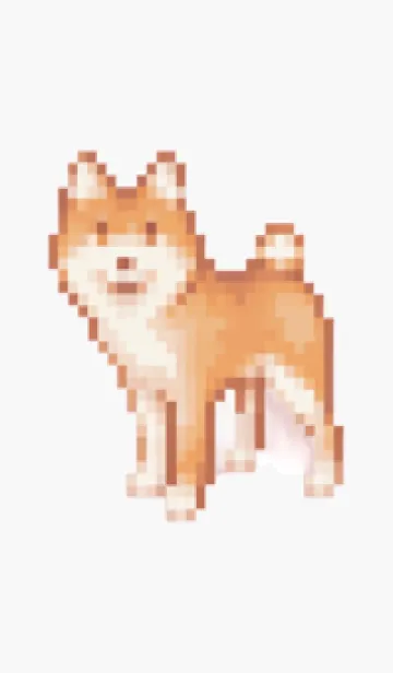 [LINE着せ替え] 犬のピクセルアート(ドット絵)の背景 1の画像1