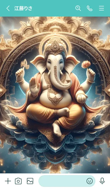 [LINE着せ替え] 美しいガネーシャのテーマ 13の画像2