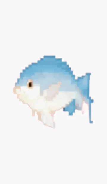 [LINE着せ替え] 魚のピクセルアート(ドット絵)のきせかえ 2の画像1