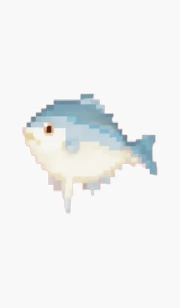 [LINE着せ替え] 魚のドット絵(ピクセルアート)のきせかえ 1の画像1