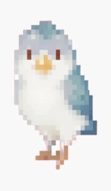 [LINE着せ替え] 鳥のドット絵(ピクセルアート)のテーマ 1の画像1