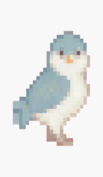 [LINE着せ替え] 鳥のドット絵(ピクセルアート)のテーマ2の画像1