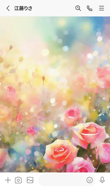 [LINE着せ替え] 薔薇(バラ)の花の着せかえ(R3178)の画像2