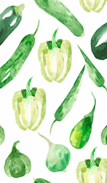 [LINE着せ替え] 【シンプル】お野菜の着せかえ#53の画像1
