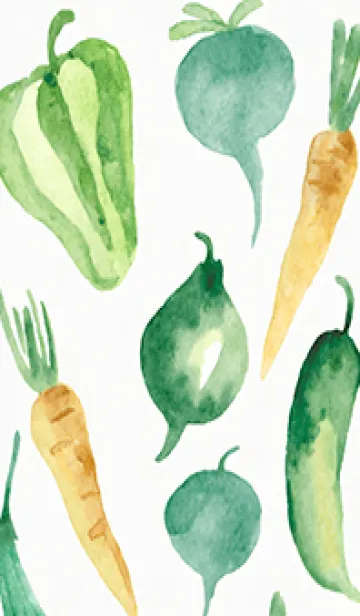 [LINE着せ替え] 【シンプル】お野菜の着せかえ#57の画像1
