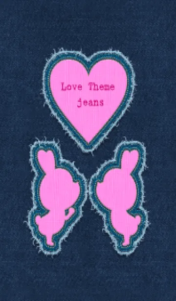 [LINE着せ替え] Love Theme - jeans 40の画像1