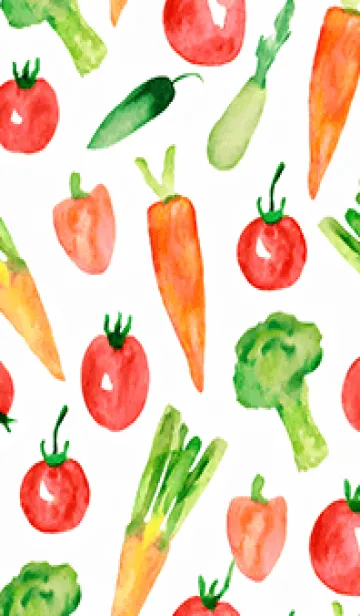 [LINE着せ替え] 【シンプル】お野菜の着せかえ#59の画像1