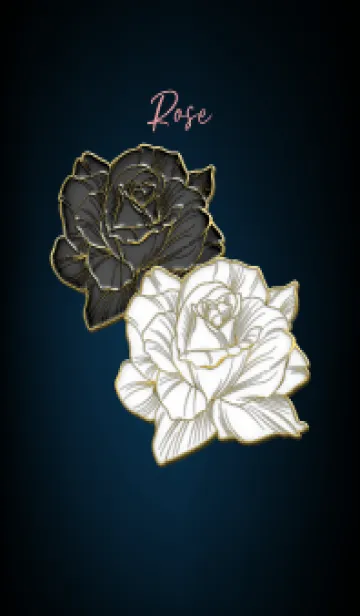Black and white roses 7の着せ替えメイン画像