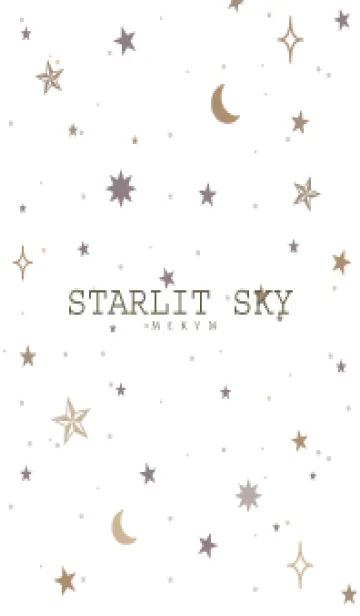 [LINE着せ替え] SIMPLE STAR-STARLIT SKY WHITE- 4の画像1