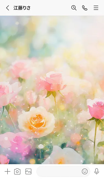 [LINE着せ替え] 薔薇(バラ)の花の着せかえ(R3186)の画像2