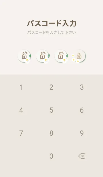 [LINE着せ替え] 白い3種の花19の画像4
