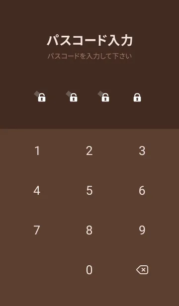 [LINE着せ替え] brown チェック柄の画像4