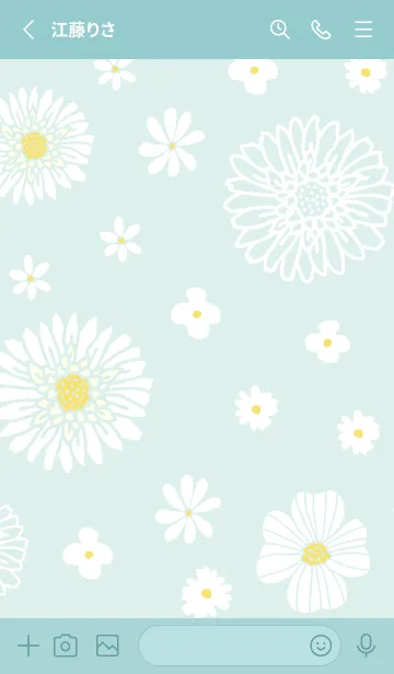 [LINE着せ替え] 色々な白い花13の画像2