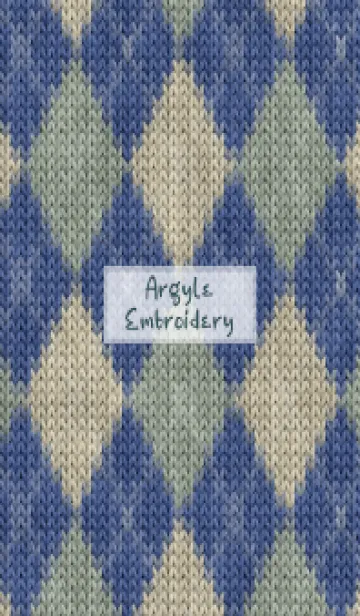 [LINE着せ替え] Argyle Embroidery 58の画像1