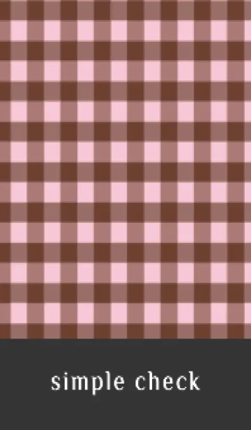 [LINE着せ替え] シンプル チェック 100の画像1
