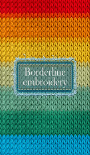 [LINE着せ替え] Borderline embroidery 87の画像1