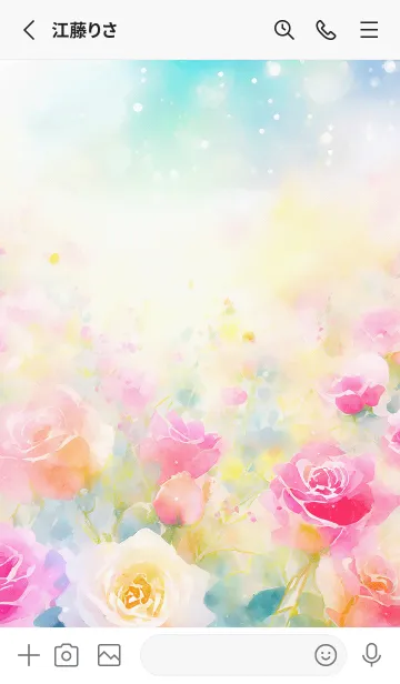 [LINE着せ替え] 薔薇(バラ)の花の着せかえ(R3192)の画像2