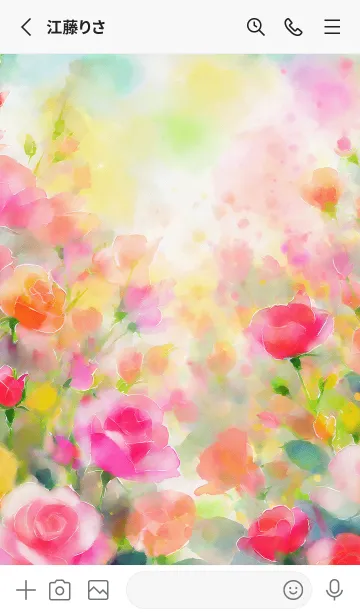 [LINE着せ替え] 薔薇(バラ)の花の着せかえ(R3193)の画像2