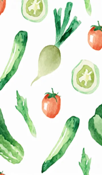 [LINE着せ替え] 【シンプル】お野菜の着せかえ#73の画像1