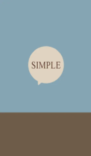 [LINE着せ替え] ブルーベージュとブラウン。シンプル。の画像1