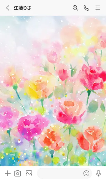 [LINE着せ替え] 薔薇(バラ)の花の着せかえ(R3195)の画像2