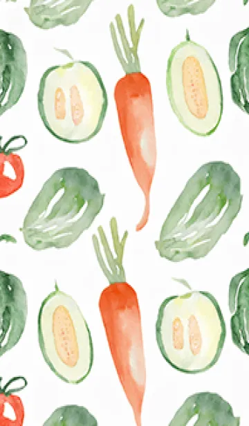 [LINE着せ替え] 【シンプル】お野菜の着せかえ#75の画像1