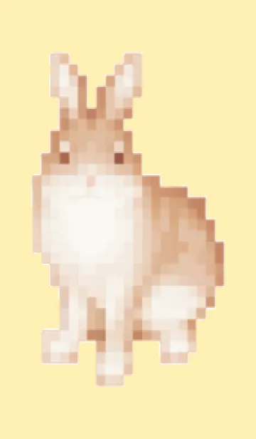 [LINE着せ替え] ウサギのドット絵のきせかえ4の画像1