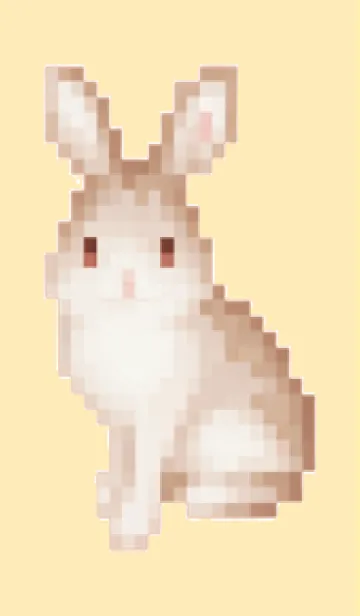 [LINE着せ替え] ウサギのドット絵のきせかえ5の画像1