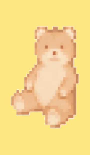 [LINE着せ替え] クマのドット絵のきせかえ3の画像1