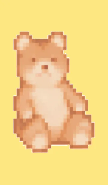 [LINE着せ替え] クマのドット絵のきせかえ5の画像1