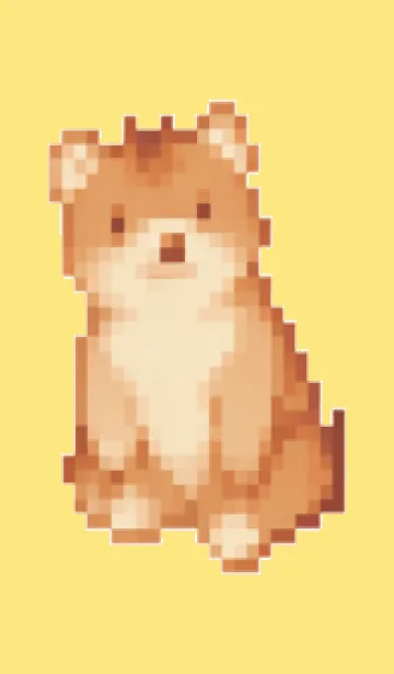 [LINE着せ替え] クマのドット絵のきせかえ4の画像1