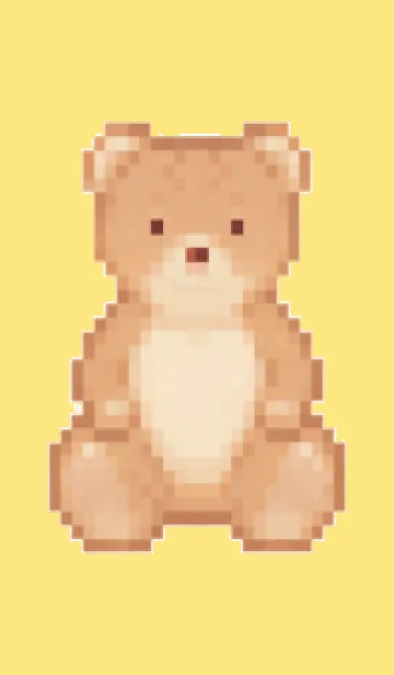 [LINE着せ替え] クマのドット絵のきせかえ2の画像1